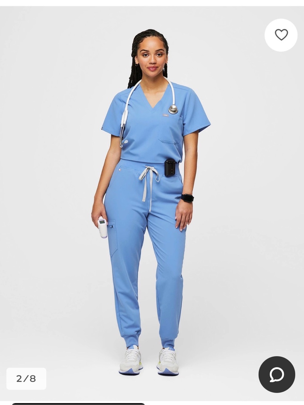 High waisted Zamora jogger scrub bottoms